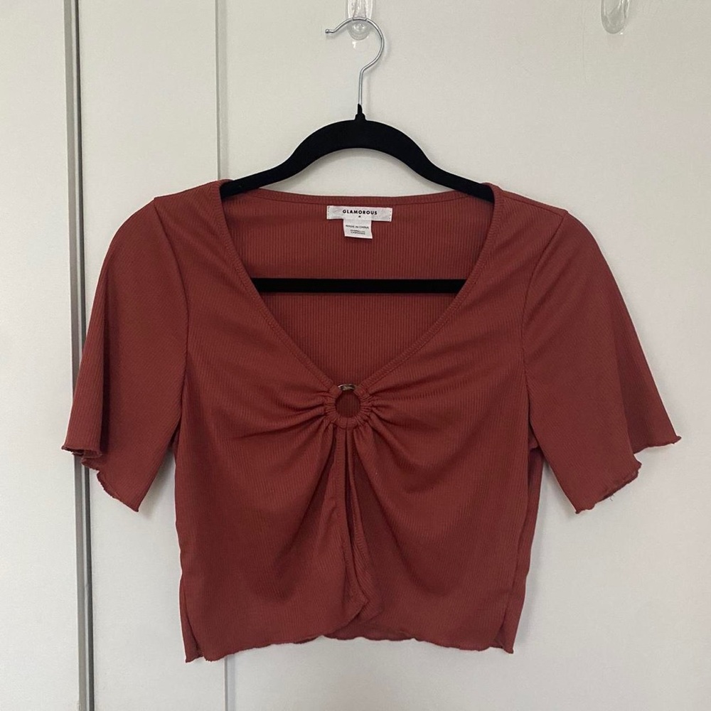 Urban Outfitters O-Ring Split Hem Top
